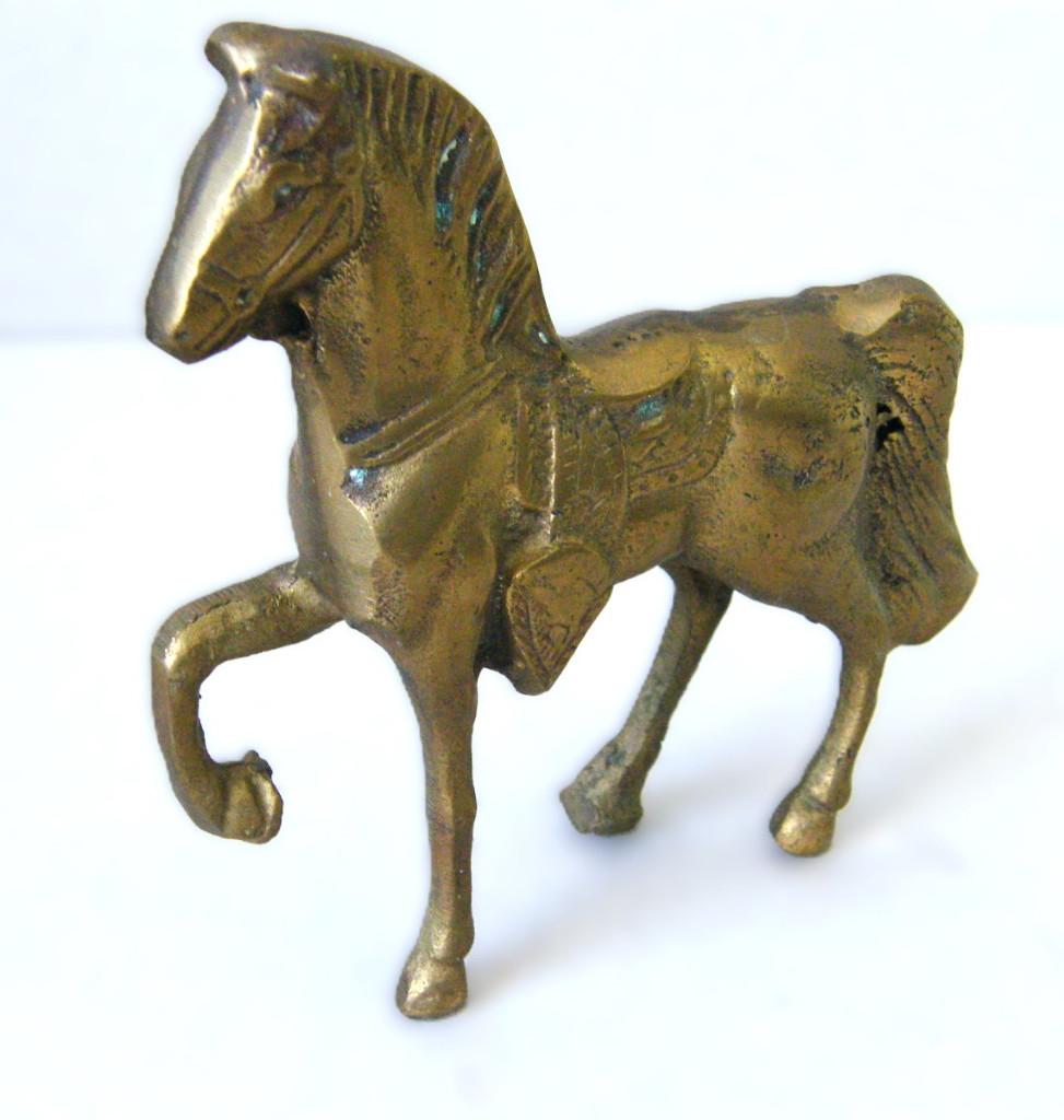 Koperen paard klein model, Antiek en Kunst, Ophalen of Verzenden, Koper