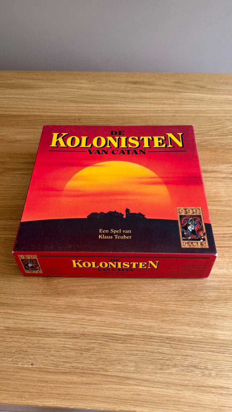 Kolonisten van Catan – 1e editie met houten speelstukken!, Drie of vier spelers, Ophalen of Verzenden, Gebruikt, 999-games