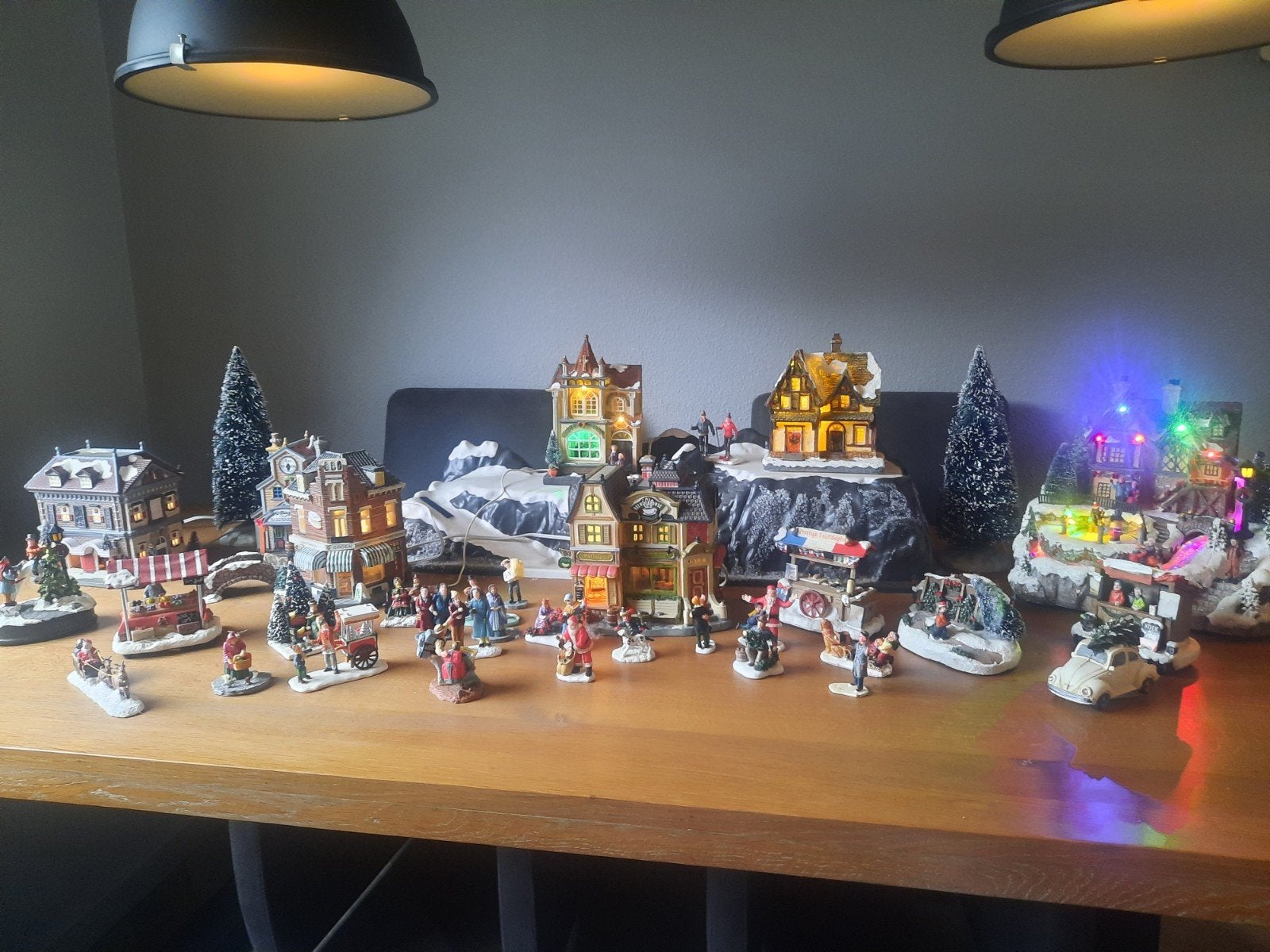 Compleet kerstdorp, Ophalen