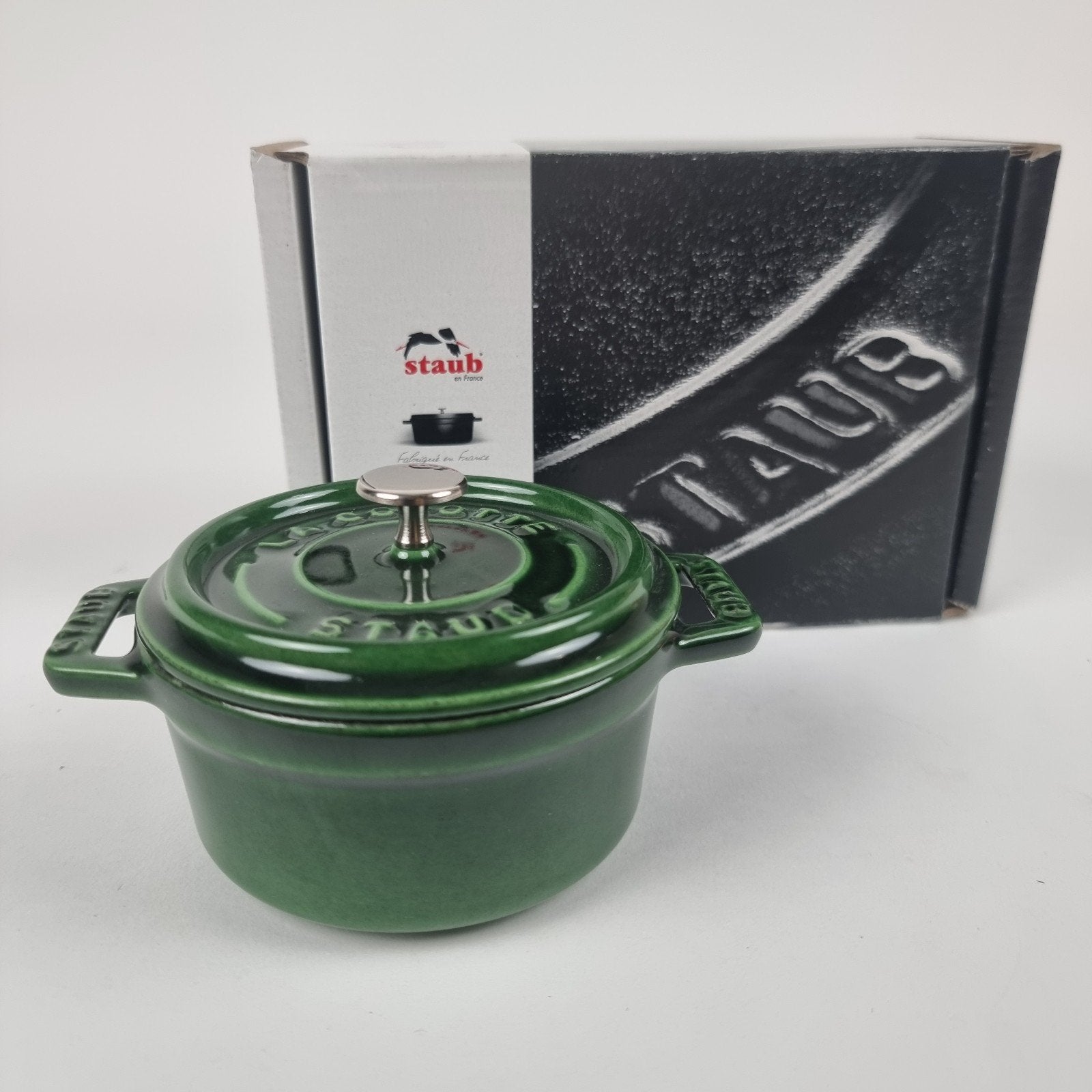 Staub mini cocotte gietijzer in Basilicum, Ophalen, Nieuw, Overige merken, Braadpan