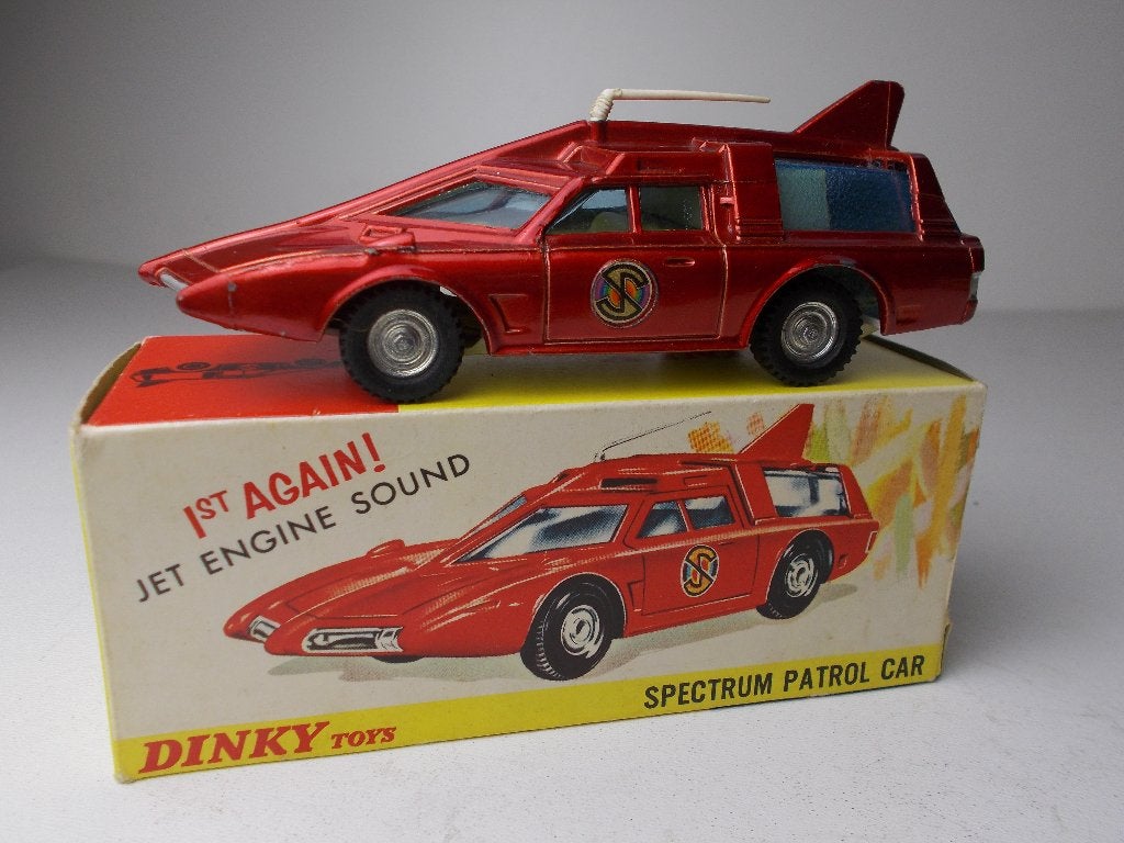 1968 Dinky Toys 103 SPECTRUM PATROL CAR + ORIGINEEL DOOSJE!, Ophalen of Verzenden, Zo goed als nieuw, Auto, Dinky Toys
