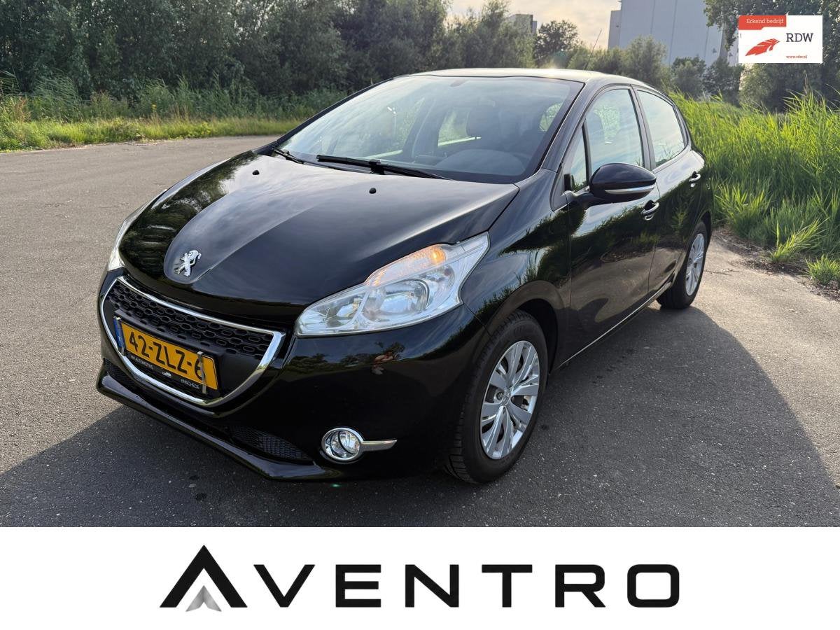 Peugeot 208 1.2 Airco | Cruise | Dealer Ondh | Lage KM | 5 D, Voorwielaandrijving, 1199 cc, Zwart, Origineel Nederlands