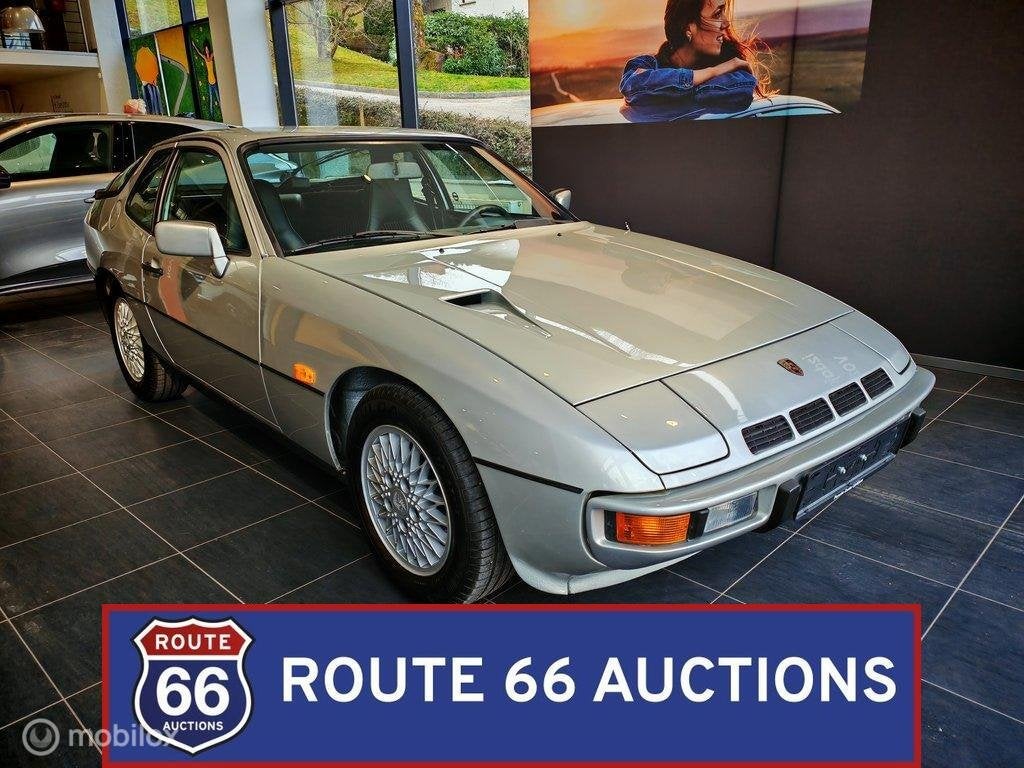 Porsche 924 Turbo | 1980 | Route 66 Auctions, Auto's, Overige carrosserieën, Zwart, Bedrijf, Porsche