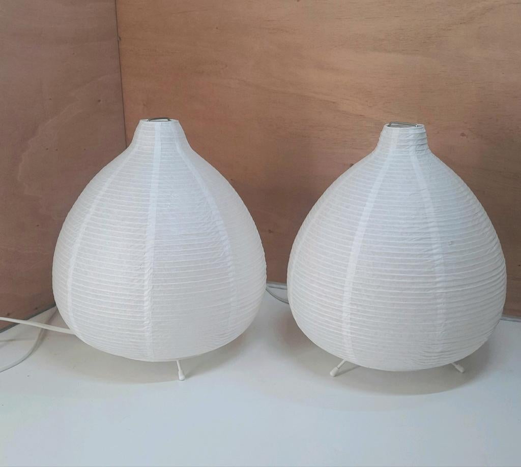 Twee ikea papier lampen type väte,lees de beschrijving, Huis en Inrichting, Ophalen of Verzenden, Zo goed als nieuw, Overige materialen