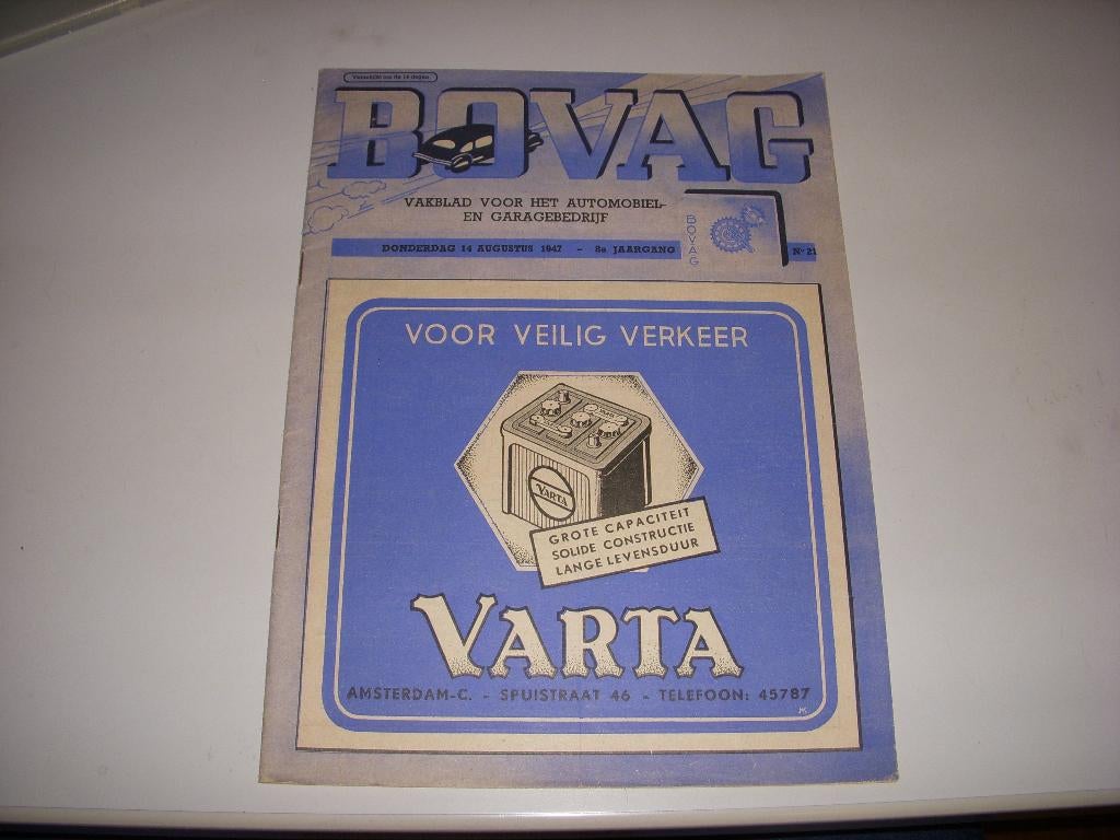 BOVAG vakblad voor het Automobiel en Garagebedrijf 1947, Boeken, Tijdschriften en Kranten, Ophalen of Verzenden, Zo goed als nieuw