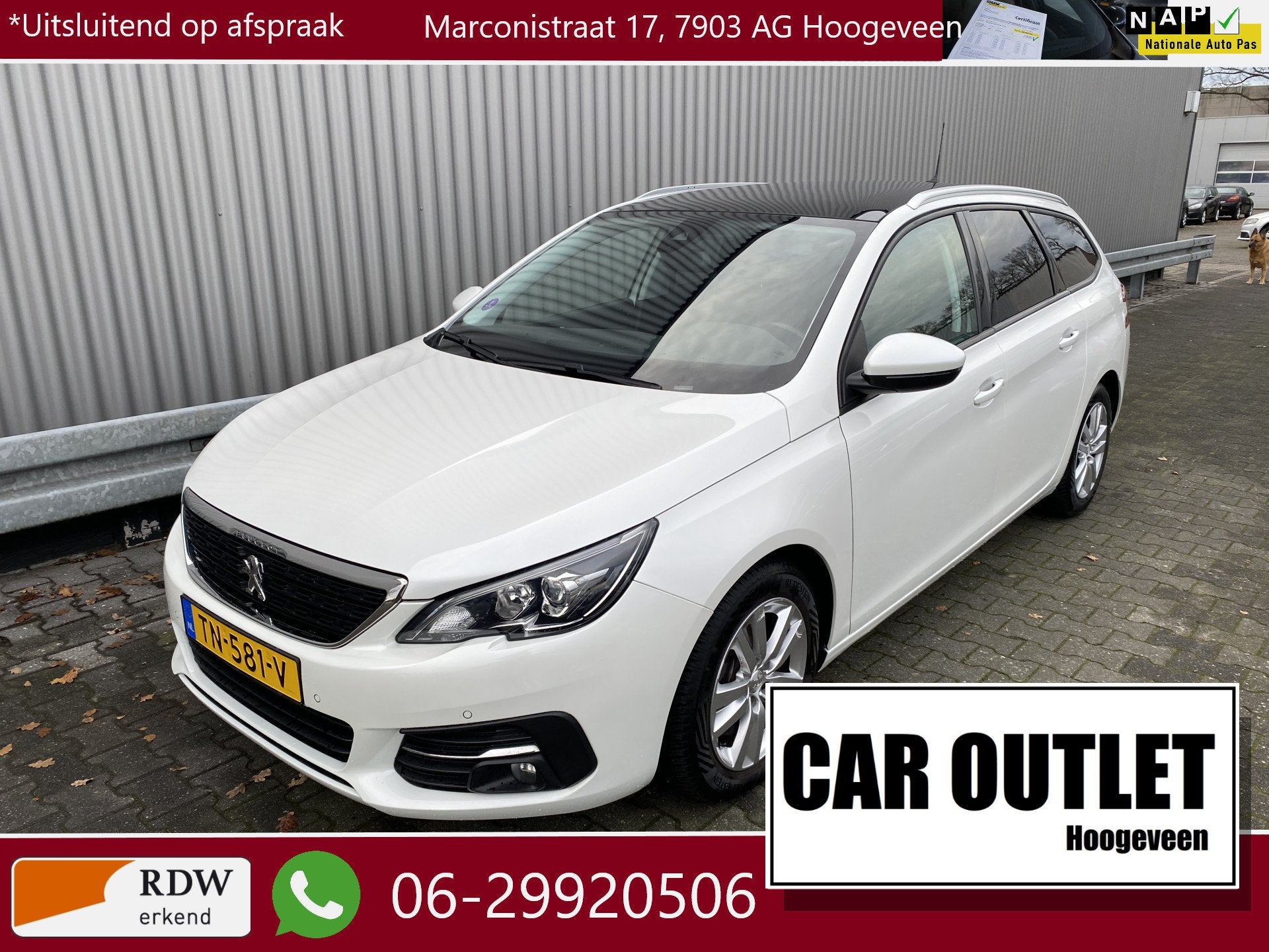 Peugeot 308 SW 1.2 PureTech Blue Lease Executive 168Dkm.NAP,, Auto's, Voorwielaandrijving, Stof, Gebruikt, Euro 6