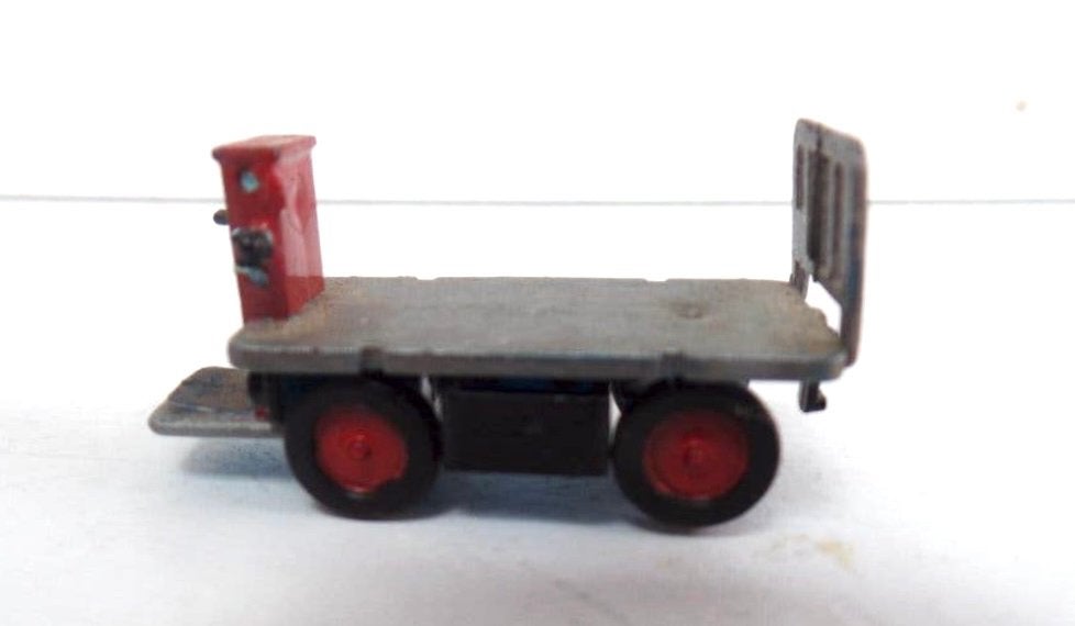 Vintage Stations platte wagen modelspoorbaan, Overige merken, Gebruikt, Gelijkstroom of Wisselstroom, Wagon