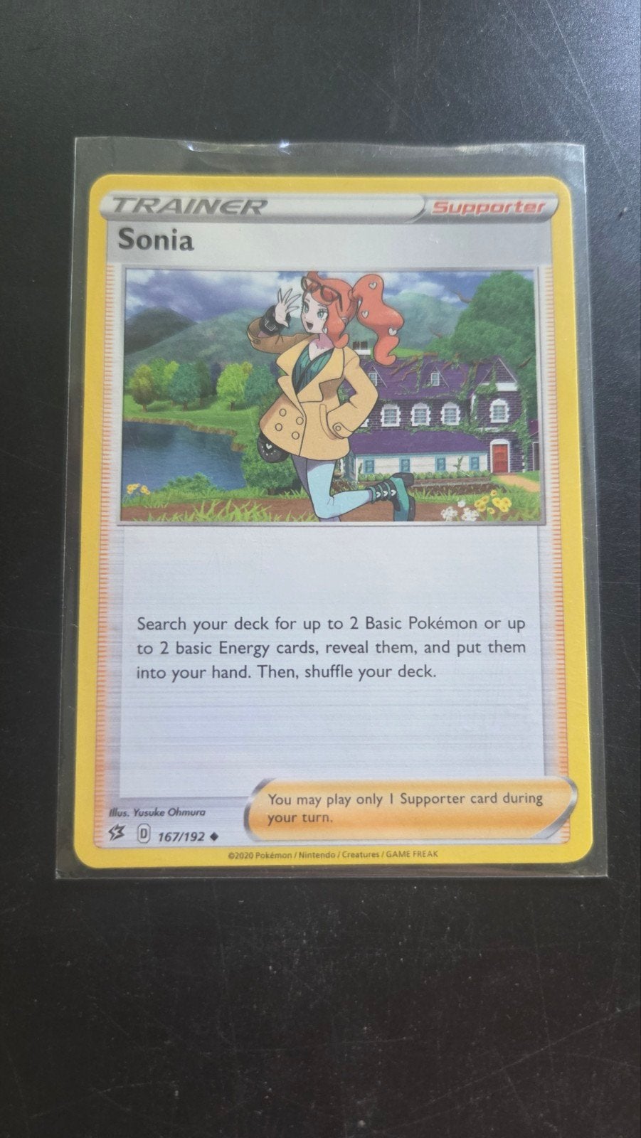 Sonia 167/192 Rebel Clash Pokémon kaart, Verzenden, Zo goed als nieuw, Losse kaart