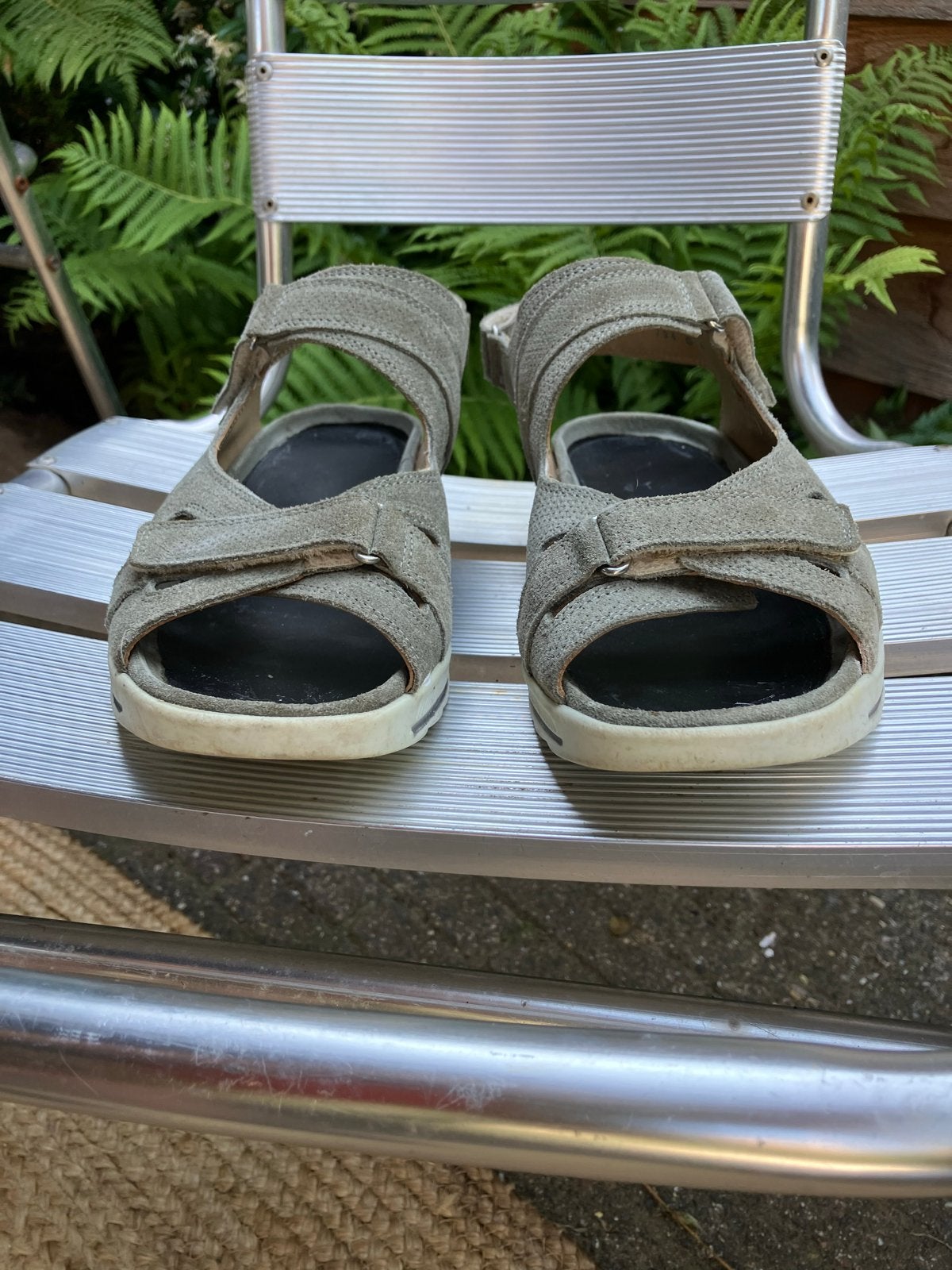 Durea. Zomerschoenen. Sandalen. Grijs. Maat 6. Wijdte G, Zo goed als nieuw, Grijs, Sandalen of Muiltjes, Ophalen of Verzenden