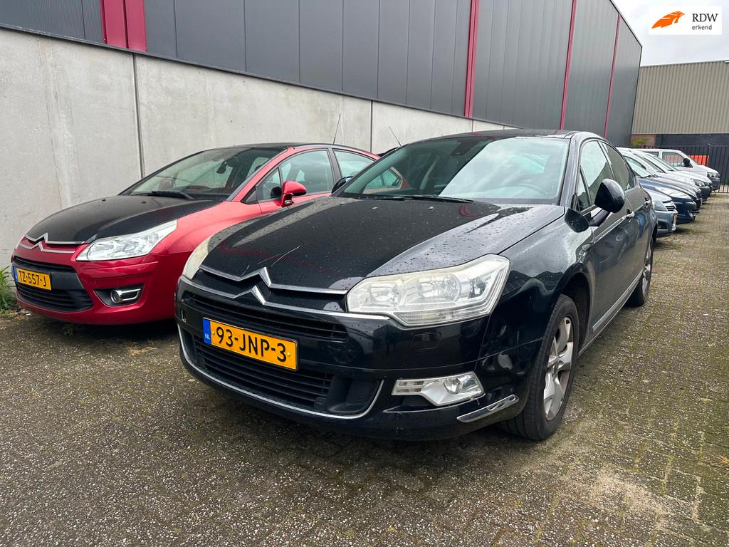 Citroen C5 2.0 16V Ligne Business Aut LPG G3 Loopt niet goed, Gebruikt, Zwart, 4 cilinders, Leder en Stof