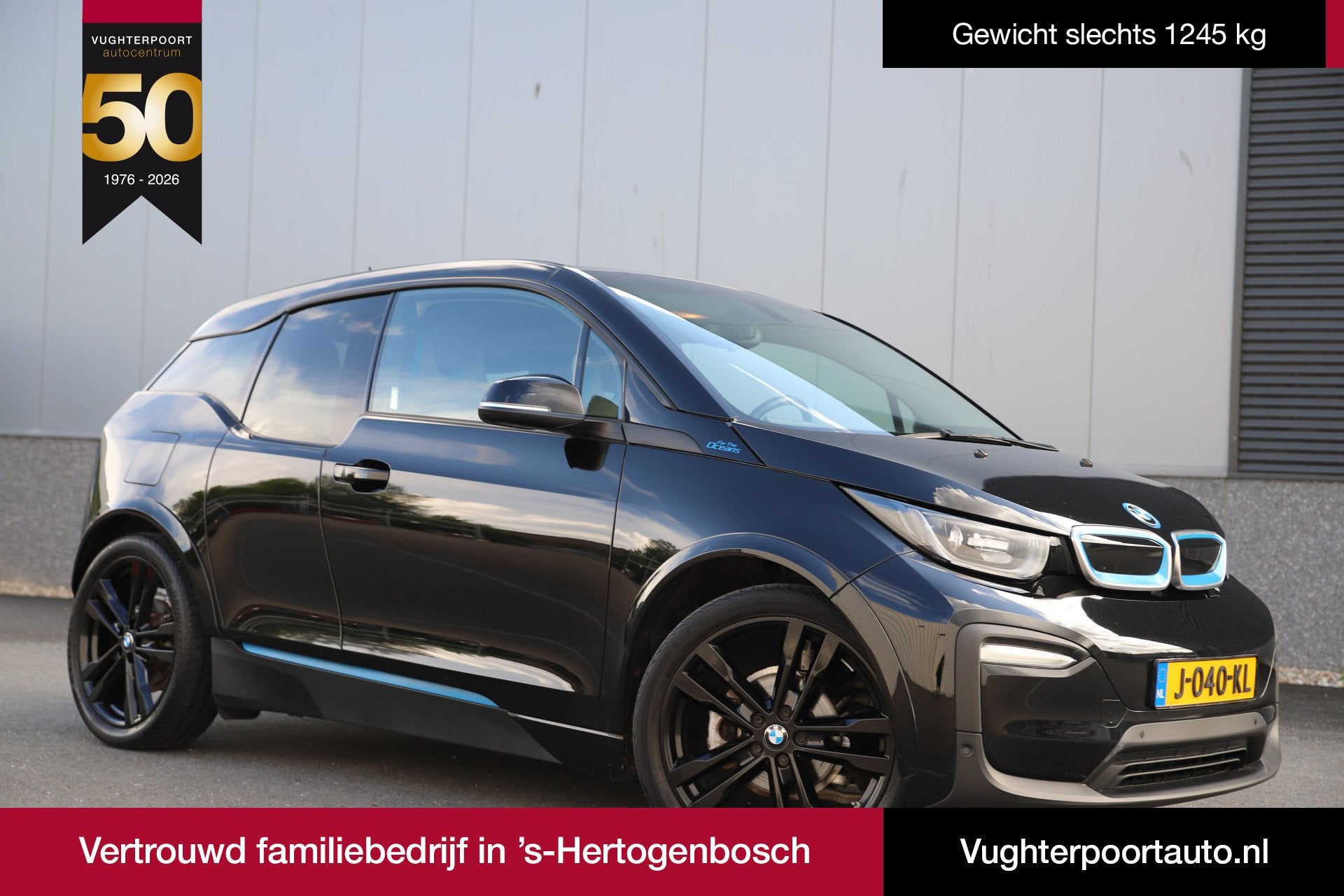 BMW i3 *For the Oceans*120Ah 42 kWh//W-pomp/SOH 96%/Camera/3, Auto's, Automaat, 4 stoelen, Zwart, 170 pk
