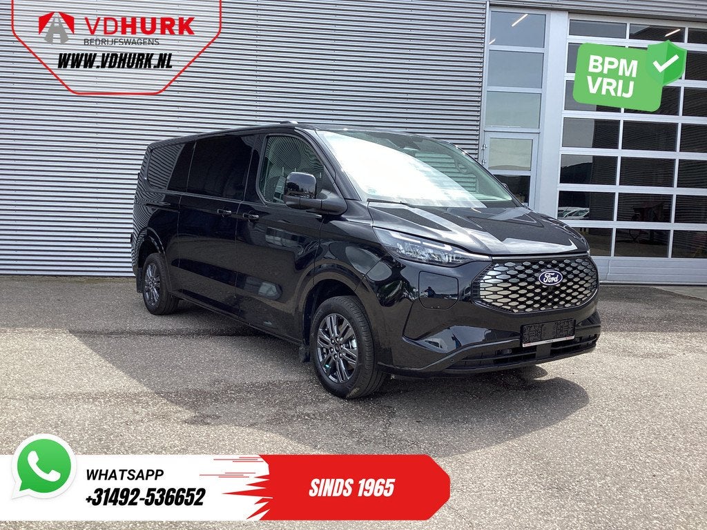 Ford E-Transit Custom 218 pk 330 km WLTP L2 Limited 2x Elek., Automaat, Stof, Gebruikt, Vierwielaandrijving