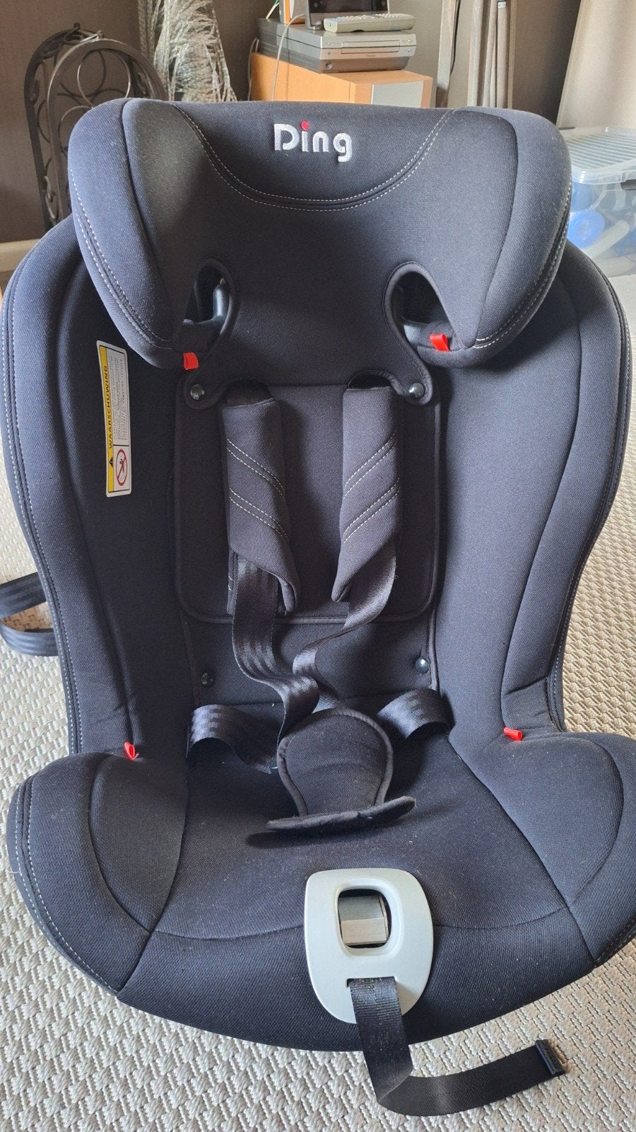 Ding  zeno IsoFix autostoel draaibaar zwart, Kinderen en Baby's, Verstelbare rugleuning, Gebruikt, 9 t/m 36 kg, Isofix