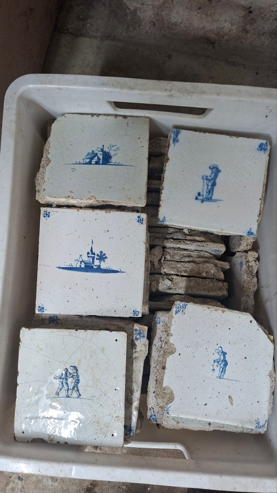 Delfts blauwe wandtegels, Ophalen of Verzenden