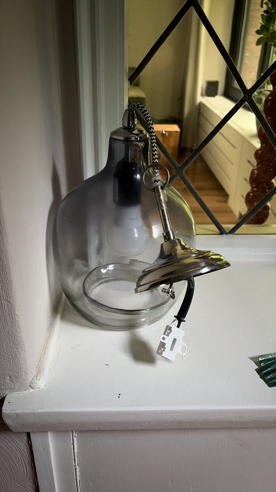 Hanglamp met gekleurd glas - Nette staat, Ophalen, Zo goed als nieuw, Glas