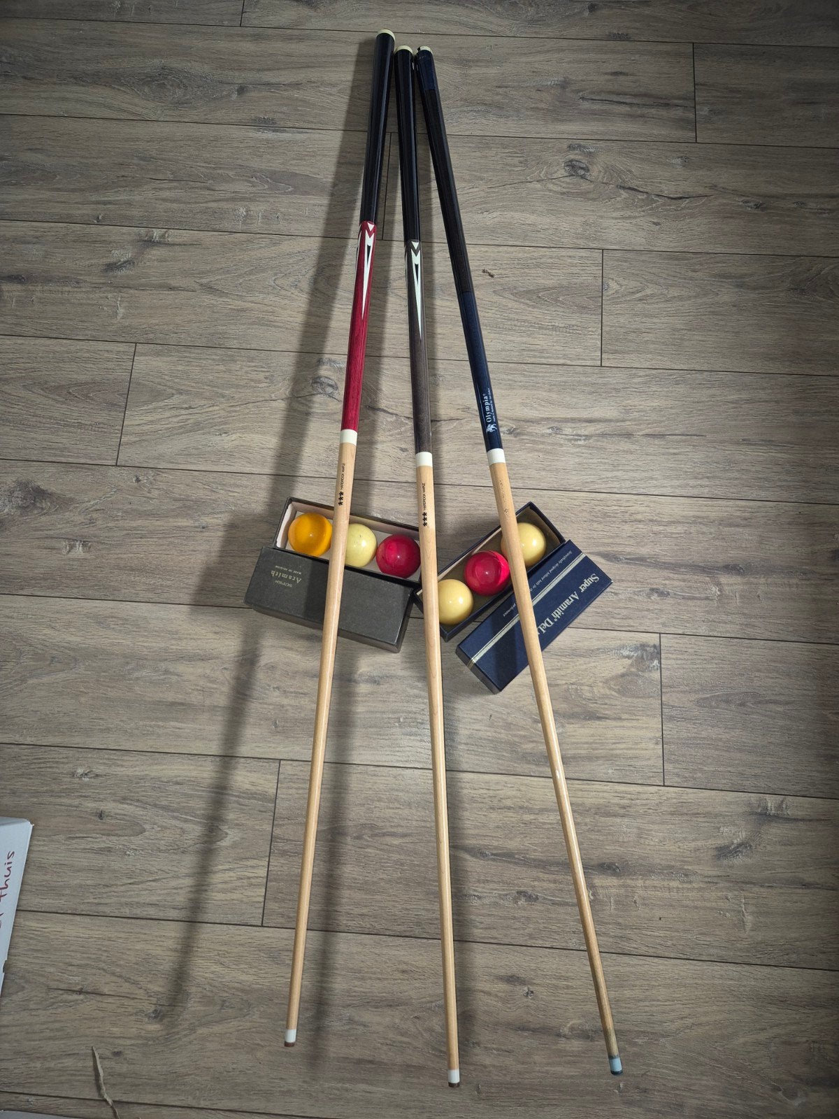 Olympia Biljartkeuen en Biljartballen Set, Ophalen, Nieuw, Keu of Ballen