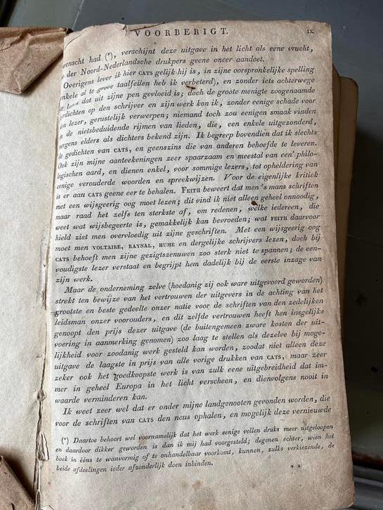 Boek Jacob Cats - Beknopte Levensschets - 1828, Ophalen of Verzenden