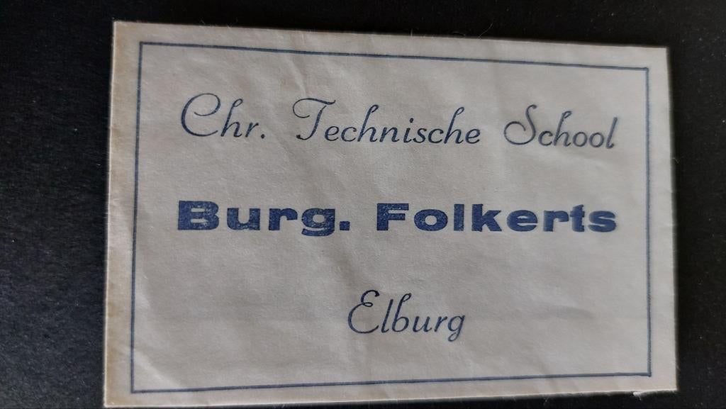 Elburg, Chr. Technische School Burg. Folkerts, Verzenden, Nederland