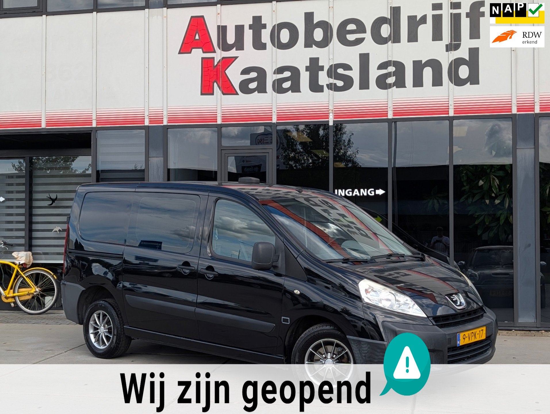Peugeot Expert 227 1.6 HDI L1H1 Pro - Airco - Leer - Electr, Euro 5, Gebruikt, Zwart, 4 cilinders