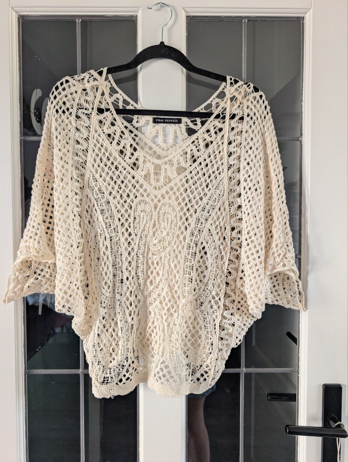 Pink Pepper gehaakte top 100% katoen, Kleding | Dames, Tops, Maat 38/40 (M), Pink Pepper, Beige, Ophalen of Verzenden