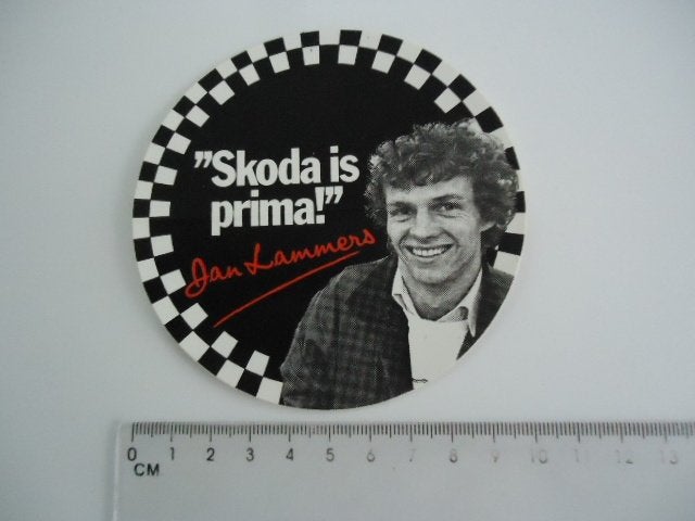sticker oud JAN LAMMERS Zandvoort VW f-1 formule 1 formula, Verzamelen, Verzenden, Zo goed als nieuw, Bedrijf of Vereniging