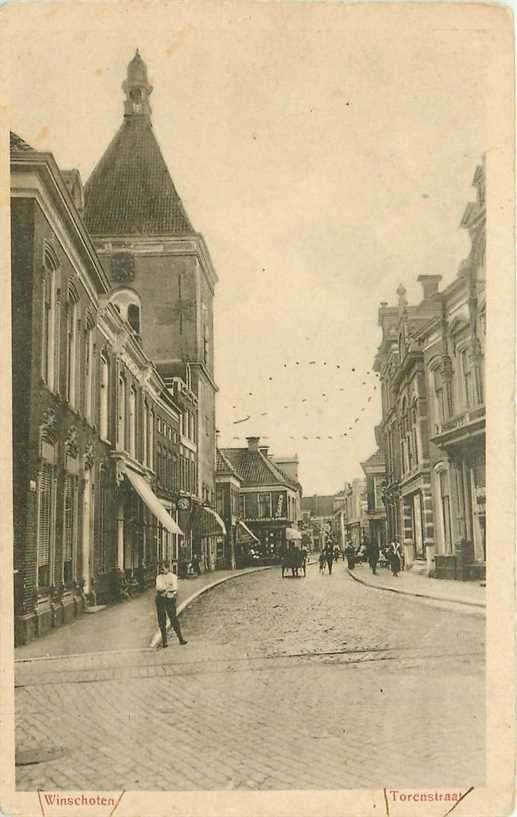 380-705-007 Winschoten Torenstraat, Verzenden, Voor 1920, Groningen