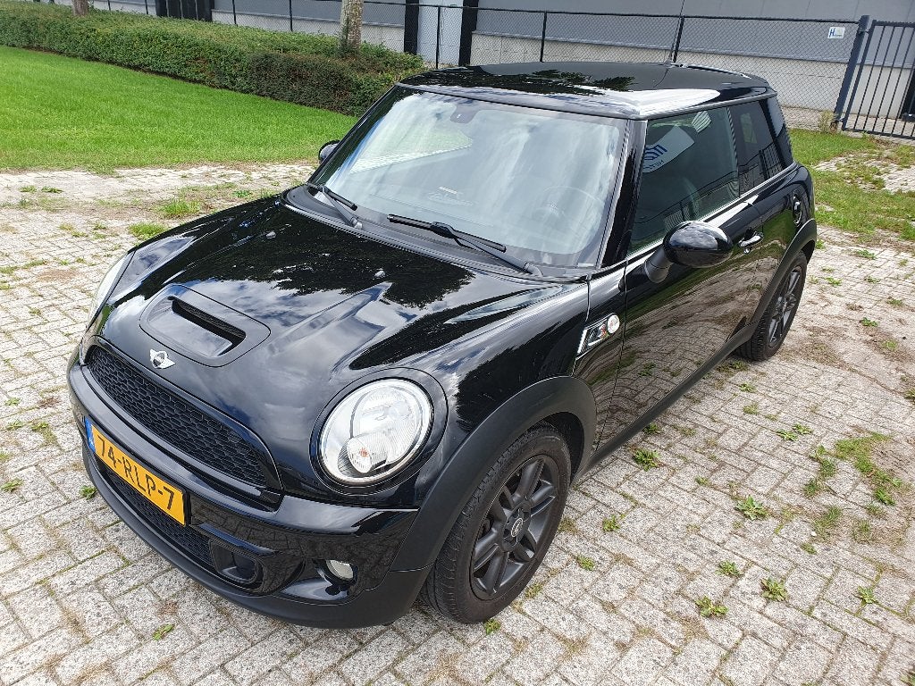 Mini 1.6 Cooper S 2011 Zwart NL Auto Led/Xenon LEER, Auto's, Zwart, 4 cilinders, 4 stoelen, Bedrijf