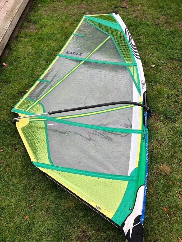 Zeil setje 2x, Watersport en Boten, Windsurfen, 250 tot 300 cm, 3.5 tot 5 m², Complete set, Ophalen