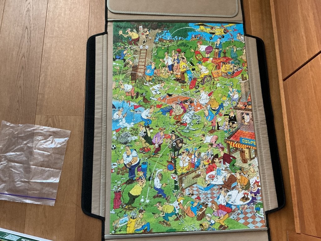 Jan van Haasteren golf 1993.  1500 stukjes, Ophalen of Verzenden, 500 t/m 1500 stukjes, Gebruikt, Legpuzzel