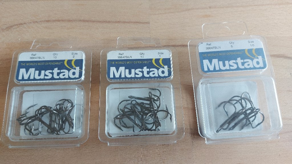 Mustad Treble hook / Dreg 35647BLN, Ophalen of Verzenden, Nieuw, Haak