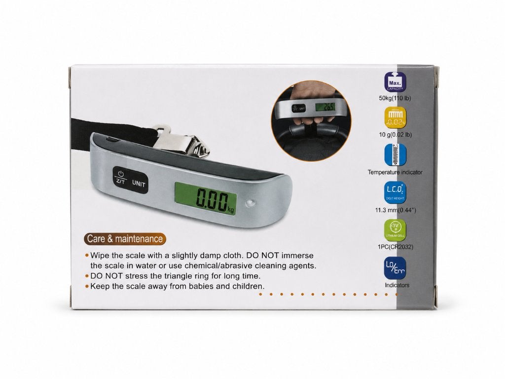 Digitale Bagageweegschaal tot 50 kg met LCD-display, ., Overige typen, Nieuw, Ophalen of Verzenden