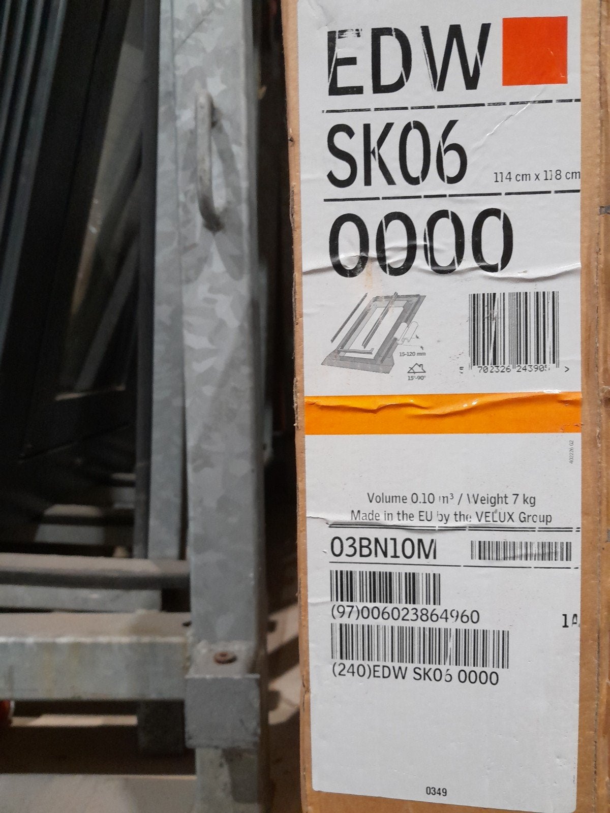 Velux Gootstuk EDW SK06 0000 (114x118 cm), Ophalen, 80 tot 120 cm, 80 tot 120 cm, Nieuw