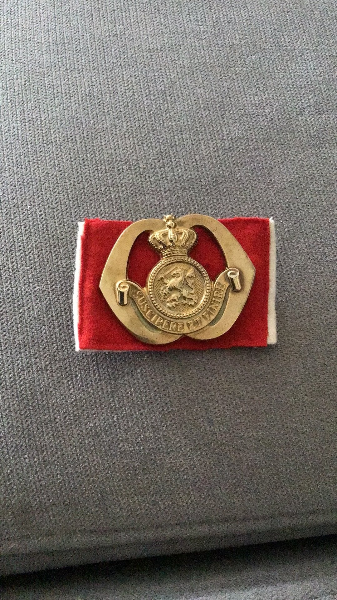Baretembleem OCOSD, Ophalen of Verzenden, Landmacht, Nederland, Embleem of Badge