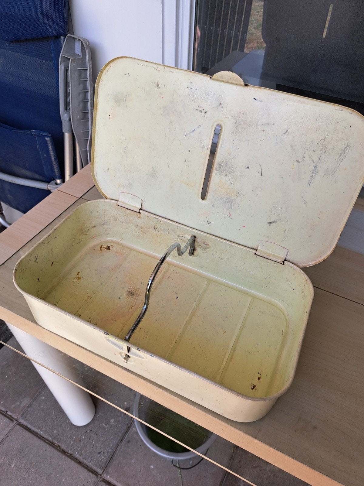 Vintage poetsmiddelen doos, Ophalen of Verzenden