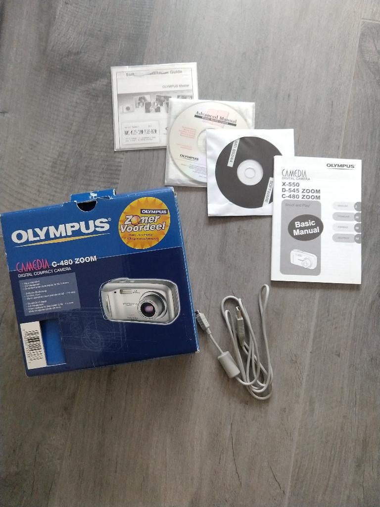 Digitale Camera Olympus Camedia C480 ZOOM inclusief etui, Ophalen of Verzenden, Zo goed als nieuw, Olympus, Minder dan 4 keer