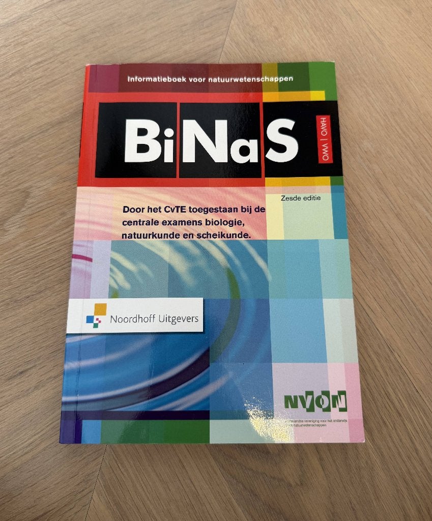 BiNaS, Boeken, Ophalen of Verzenden, Zo goed als nieuw, VWO, Overige vakken