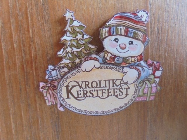 3d plaatje kerst 3, Ophalen of Verzenden, Nieuw, Kerst, Knipvel