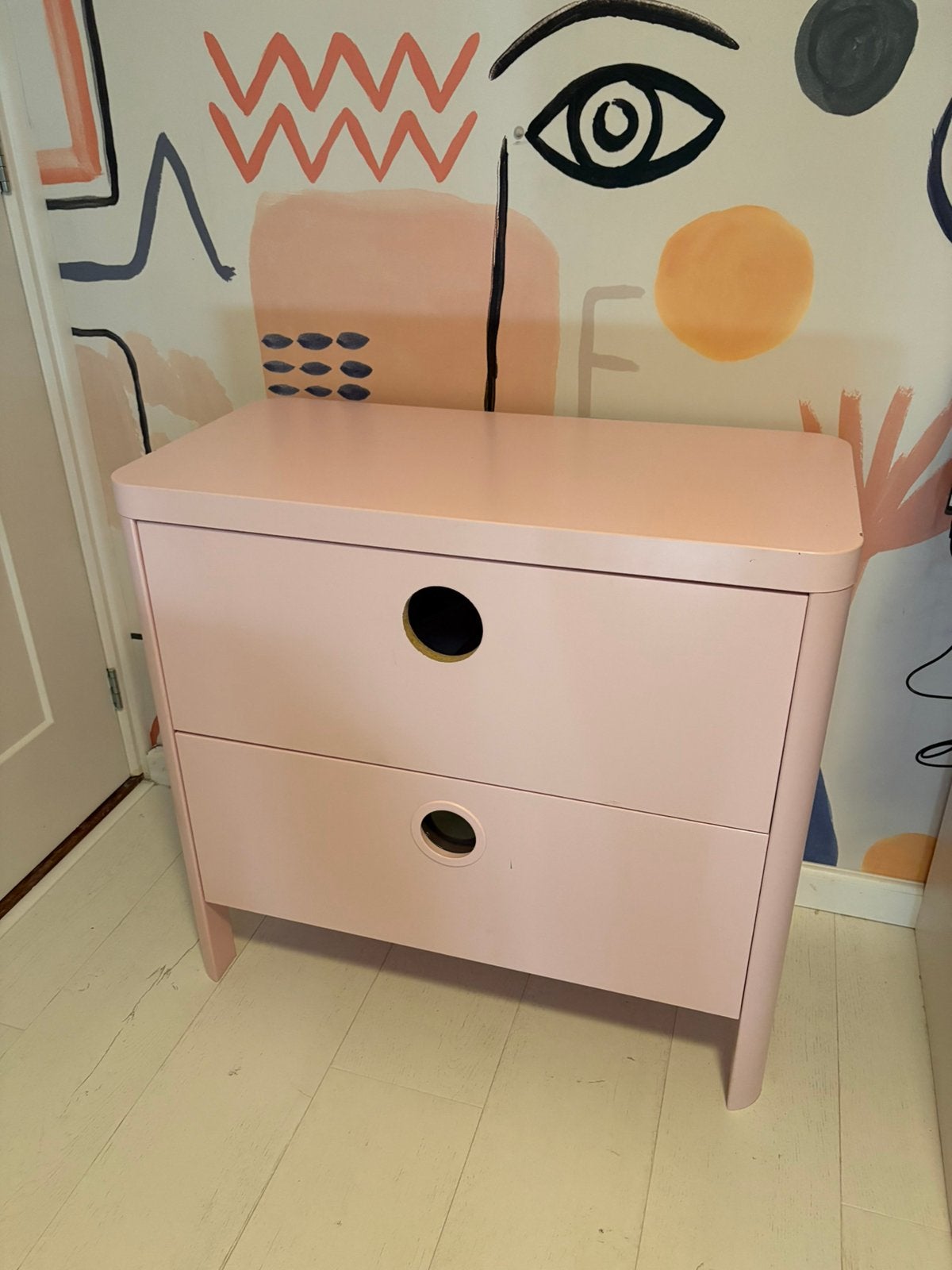 Ikea busunge ladekast licht roze, Ophalen, Zo goed als nieuw, 65 cm of meer, 70 cm of meer