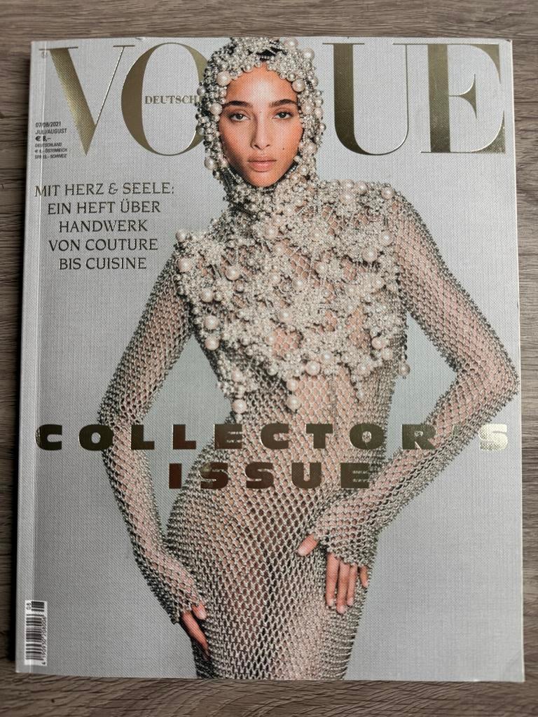 Vogue Duitsland Juli/Aug 2021 Collector's Yasmin Wijnaldum, Ophalen of Verzenden, Zo goed als nieuw
