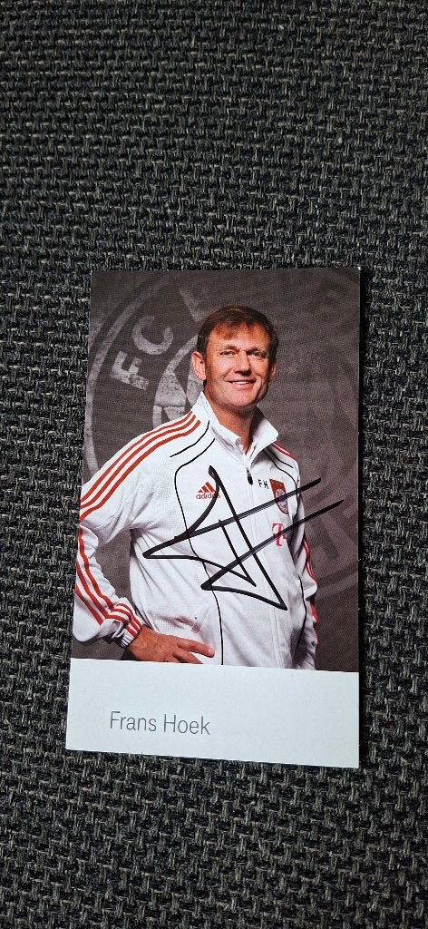 Spelerskaart met handtekening; Frans Hoek Bayern Munchen, Ophalen of Verzenden, Nieuw, Buitenlandse clubs, Spelerskaart