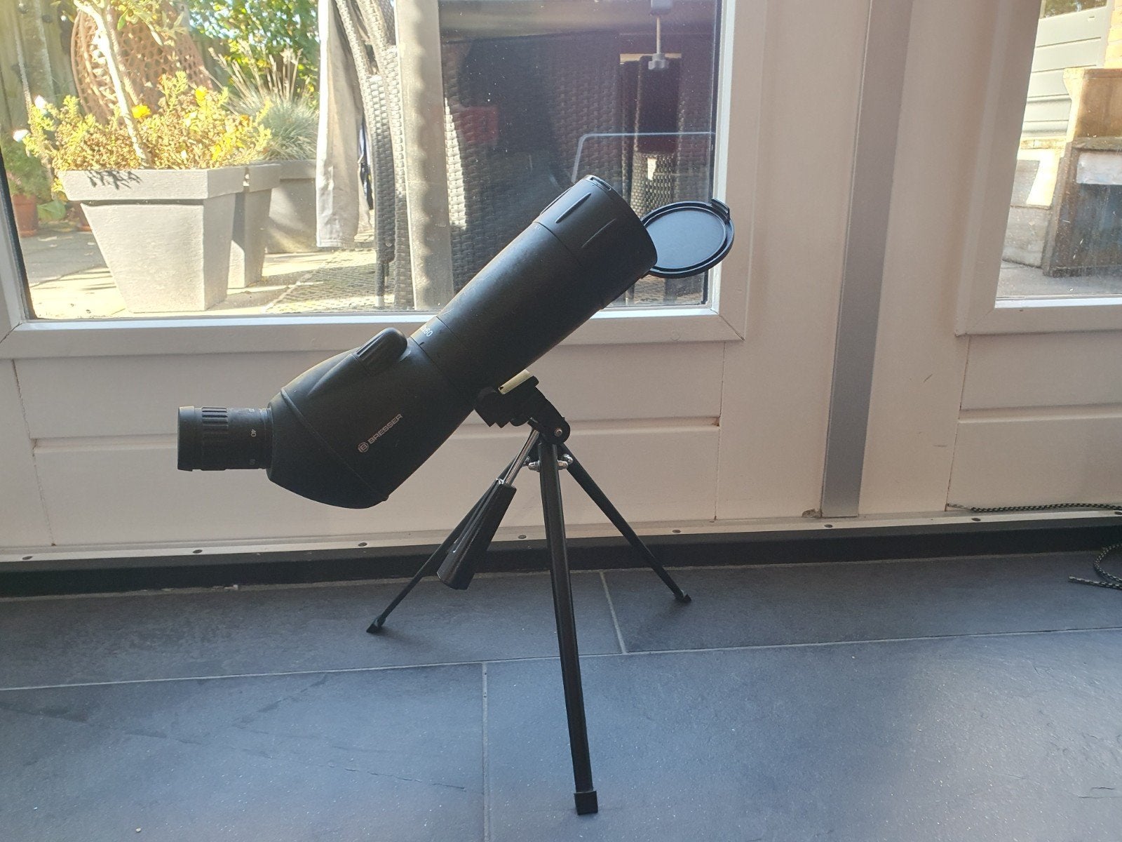 Bresser Spektief Spotting Scope 20-60x60 Zoom met Statief, Lenzentelescoop (refractor), Met statief, Ophalen of Verzenden, Zo goed als nieuw