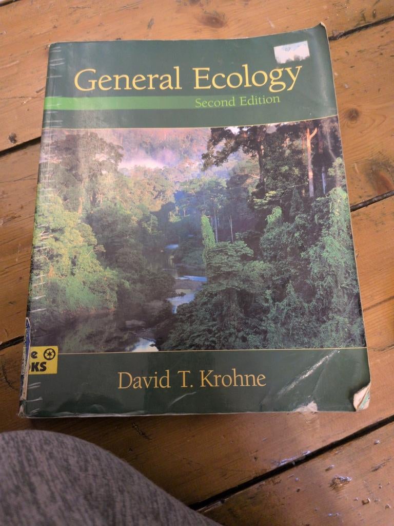 General Ecology - David T. Krohne (Tweede Editie), Gelezen, David T. Krohne, Beta, HBO