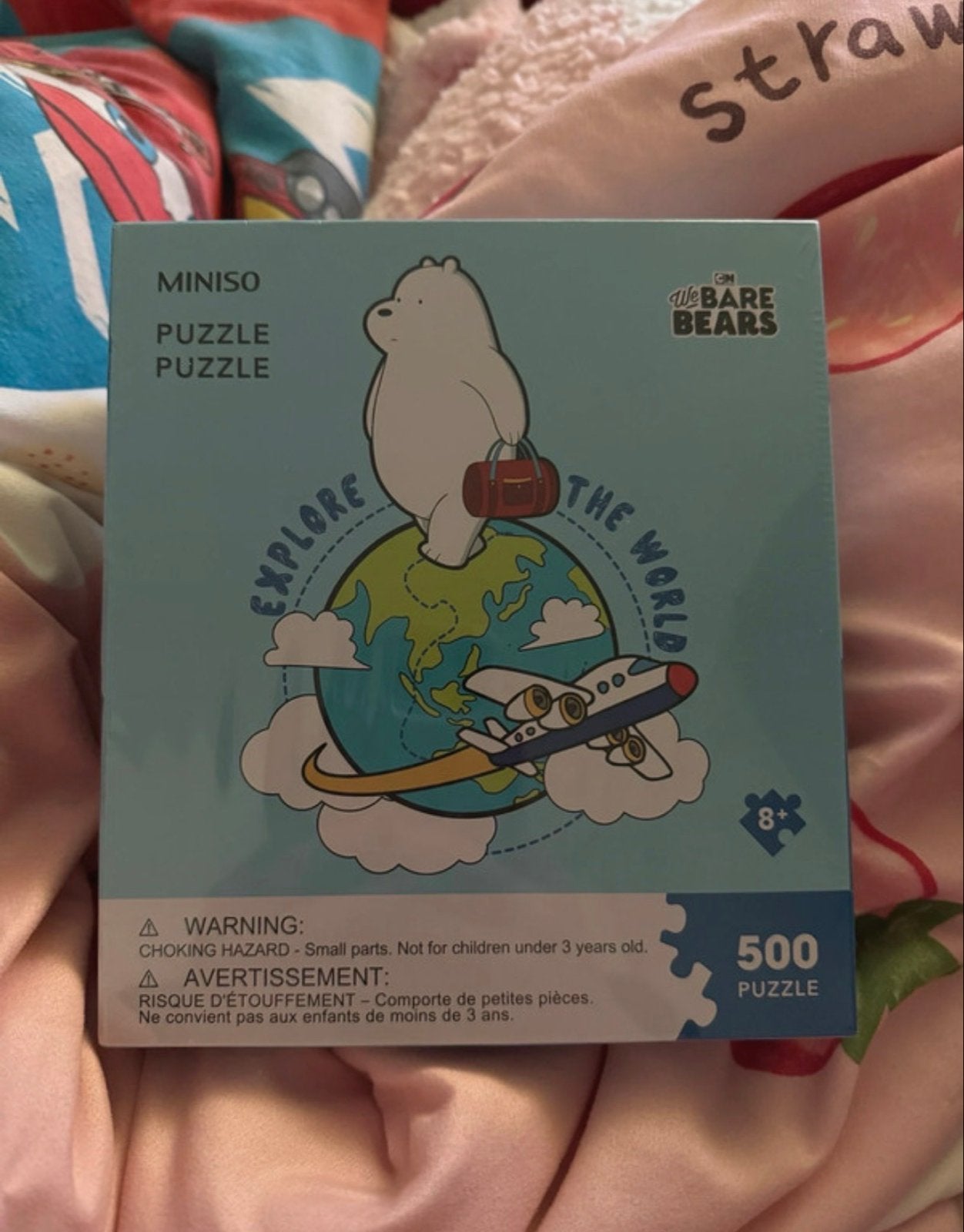 We Bare Bears Miniso Puzzel - Nieuw in folie, Ophalen of Verzenden, 500 t/m 1500 stukjes, Nieuw, Legpuzzel