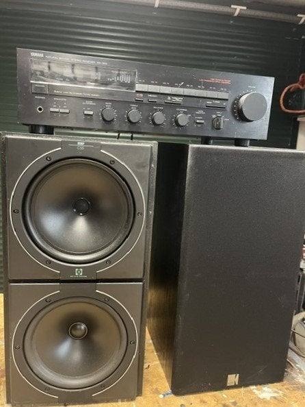 Mooie Kef C55 boxen, Ophalen, Stereo speakers, Gebruikt, 60 tot 120 watt