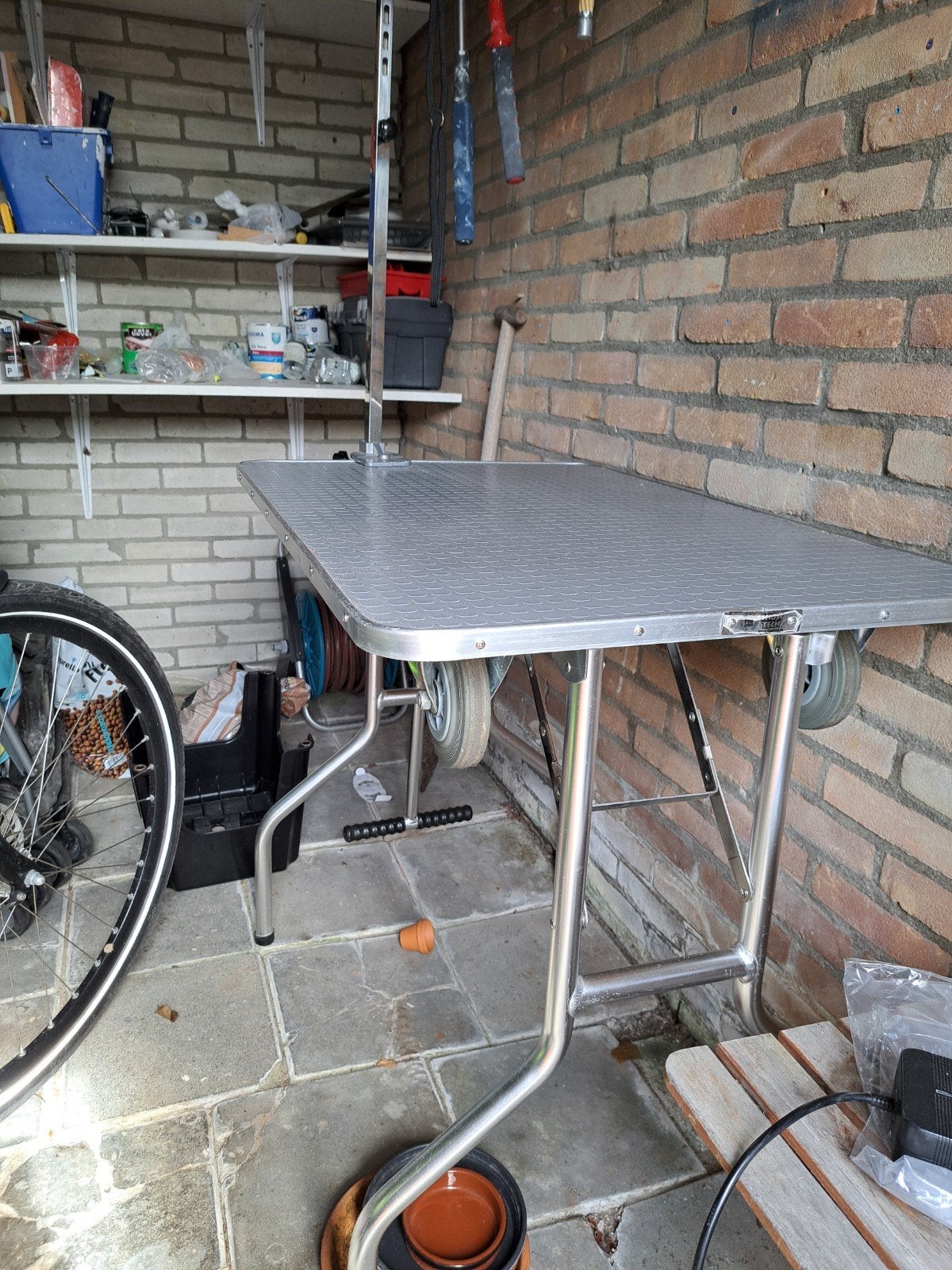 Zware kwaliteit hondentrimtafel/showtafel met WIELEN  90x60, Dieren en Toebehoren, Honden-accessoires, Ophalen