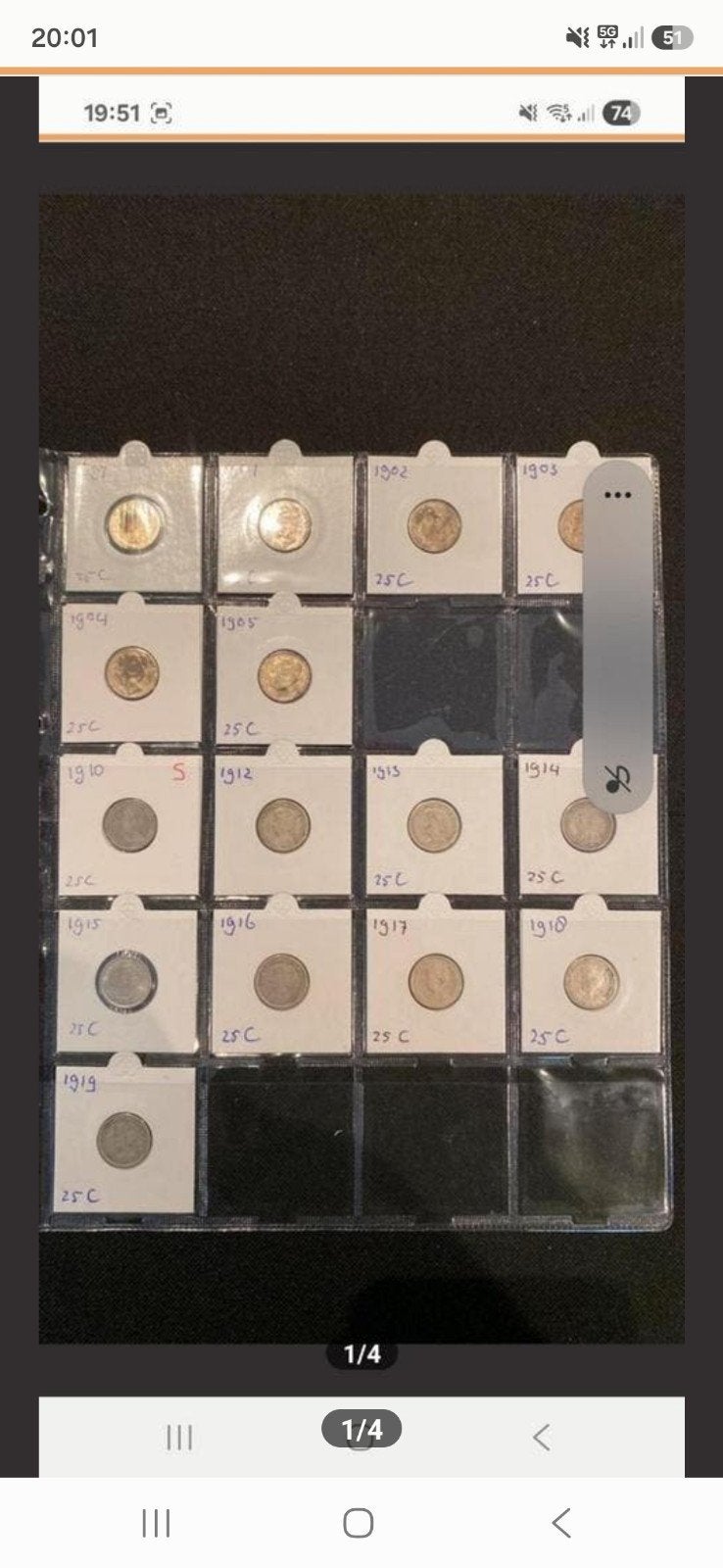Wilhelmina zilveren kwartjes, Postzegels en Munten, Munten | Nederland, Ophalen of Verzenden, Koningin Wilhelmina, 25 cent, Zilver