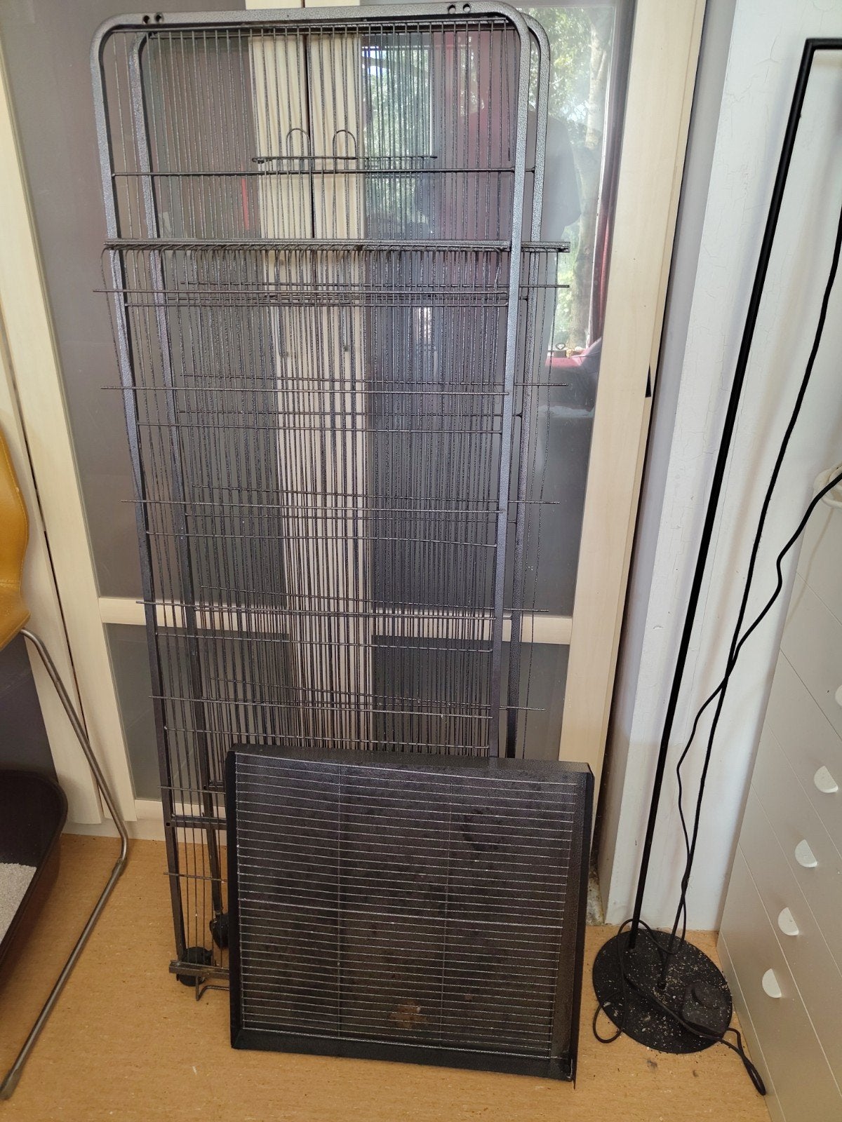 te koop kanarie of parkieten kooi, Ophalen, Gebruikt, Metaal, Vogelkooi