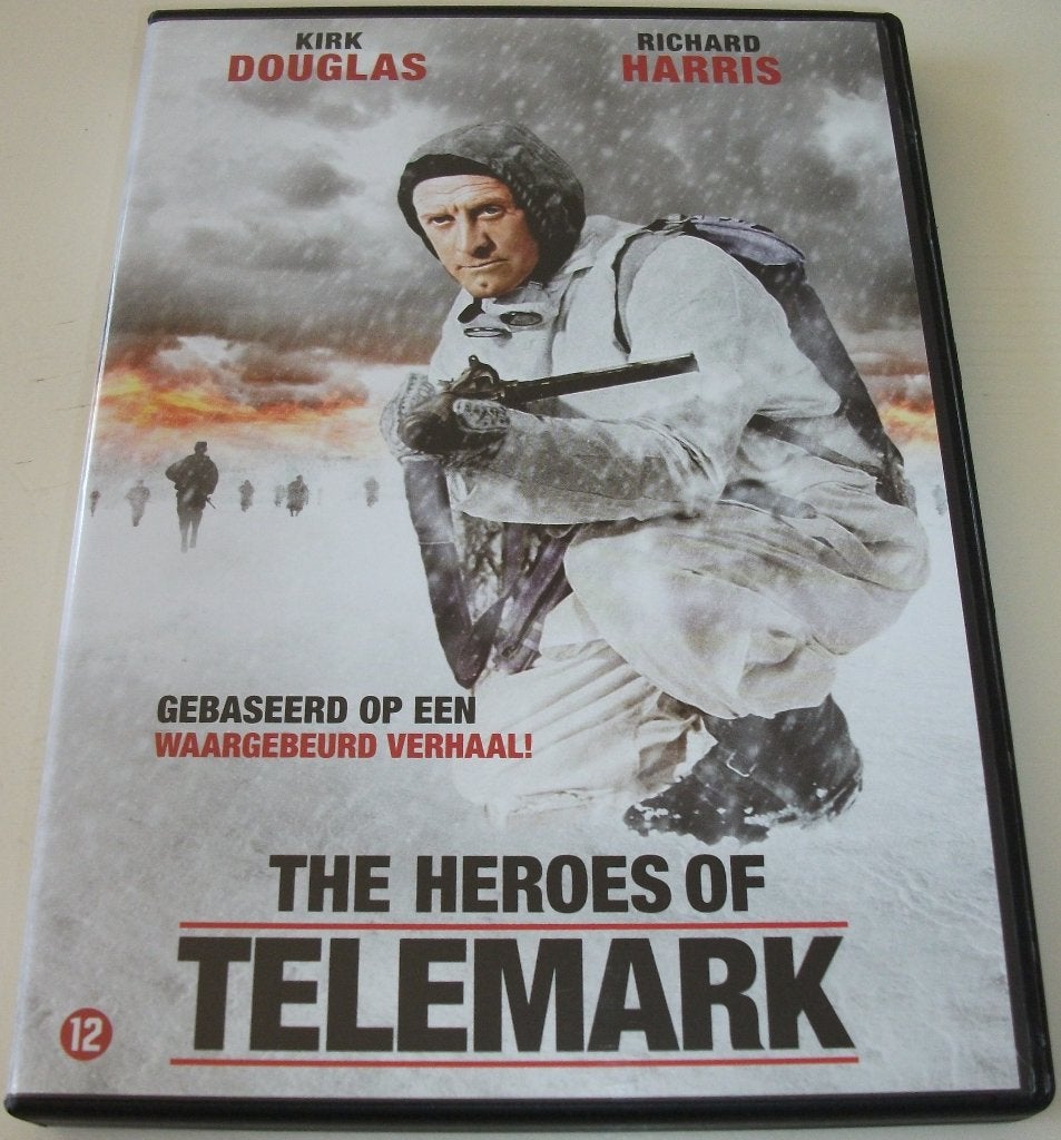 Dvd *** HEROES OF TELEMARK *** Een waargebeurd verhaal!, Vanaf 12 jaar, Ophalen of Verzenden, Zo goed als nieuw, Oorlog