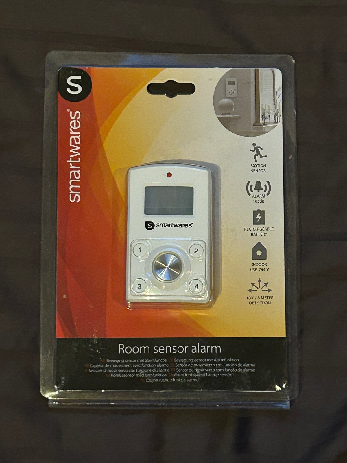 Smartwares Room Sensor Alarm - Bewegingsmelder, Ophalen of Verzenden, Nieuw, Detector, Sensor of Melder, Beweging