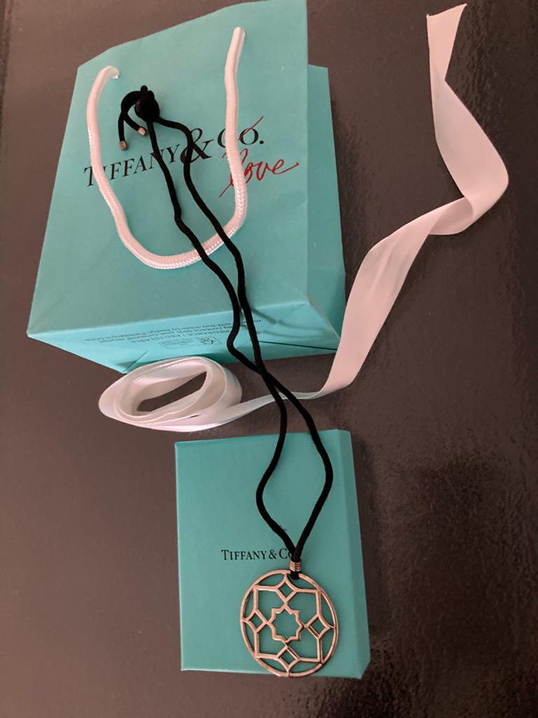 Tiffany&Co 925 Sterling Paloma Picasso medaillon, Ophalen of Verzenden, Zilver